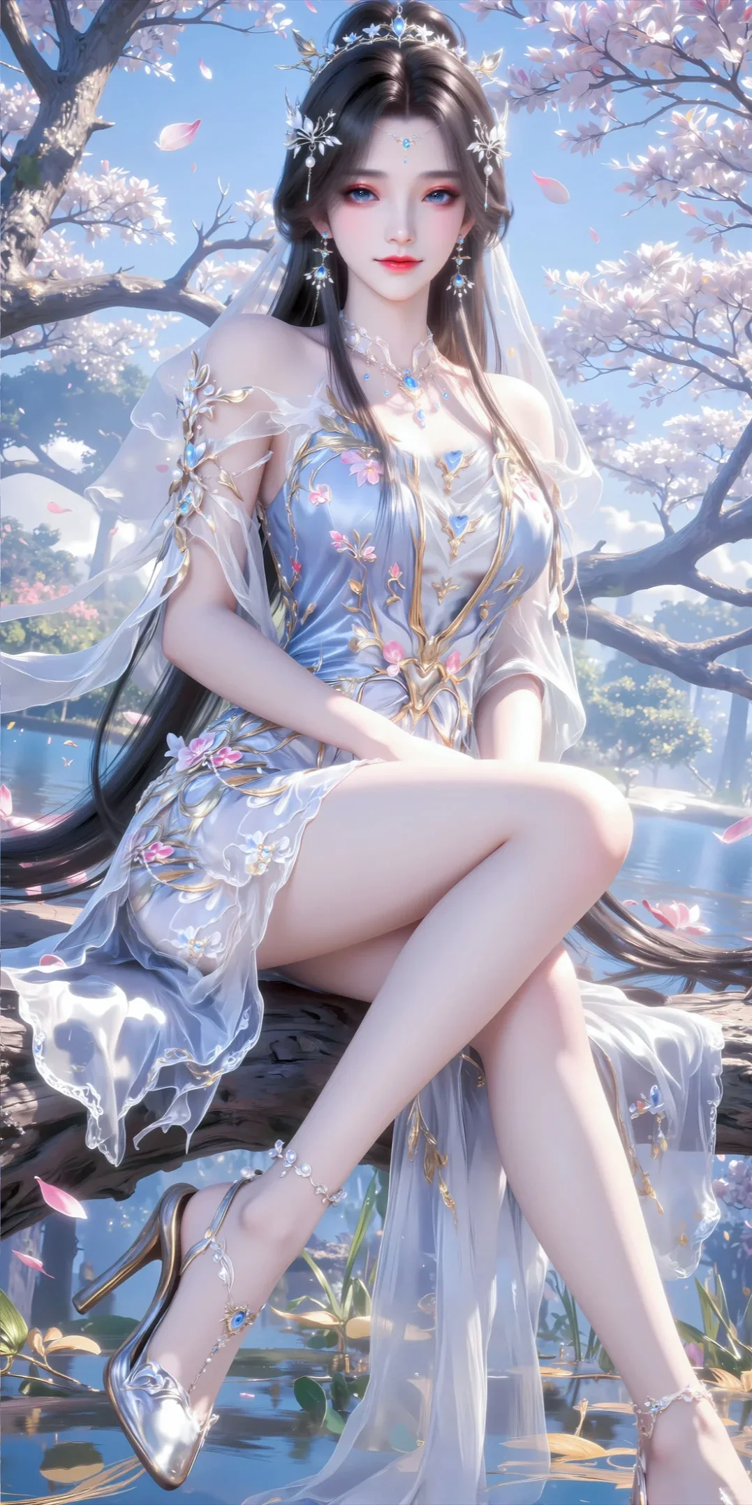 女神记｜安妙依遮天动漫壁纸国漫AI美女高清