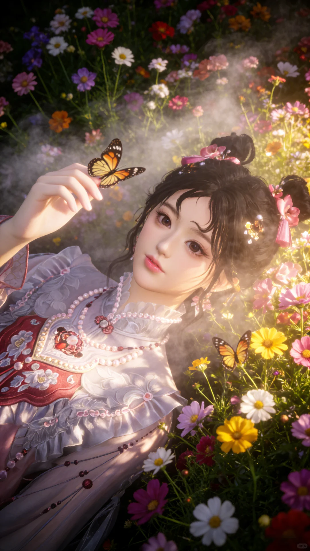 少东瓜花园戏蝶」燕云拍照ai指令