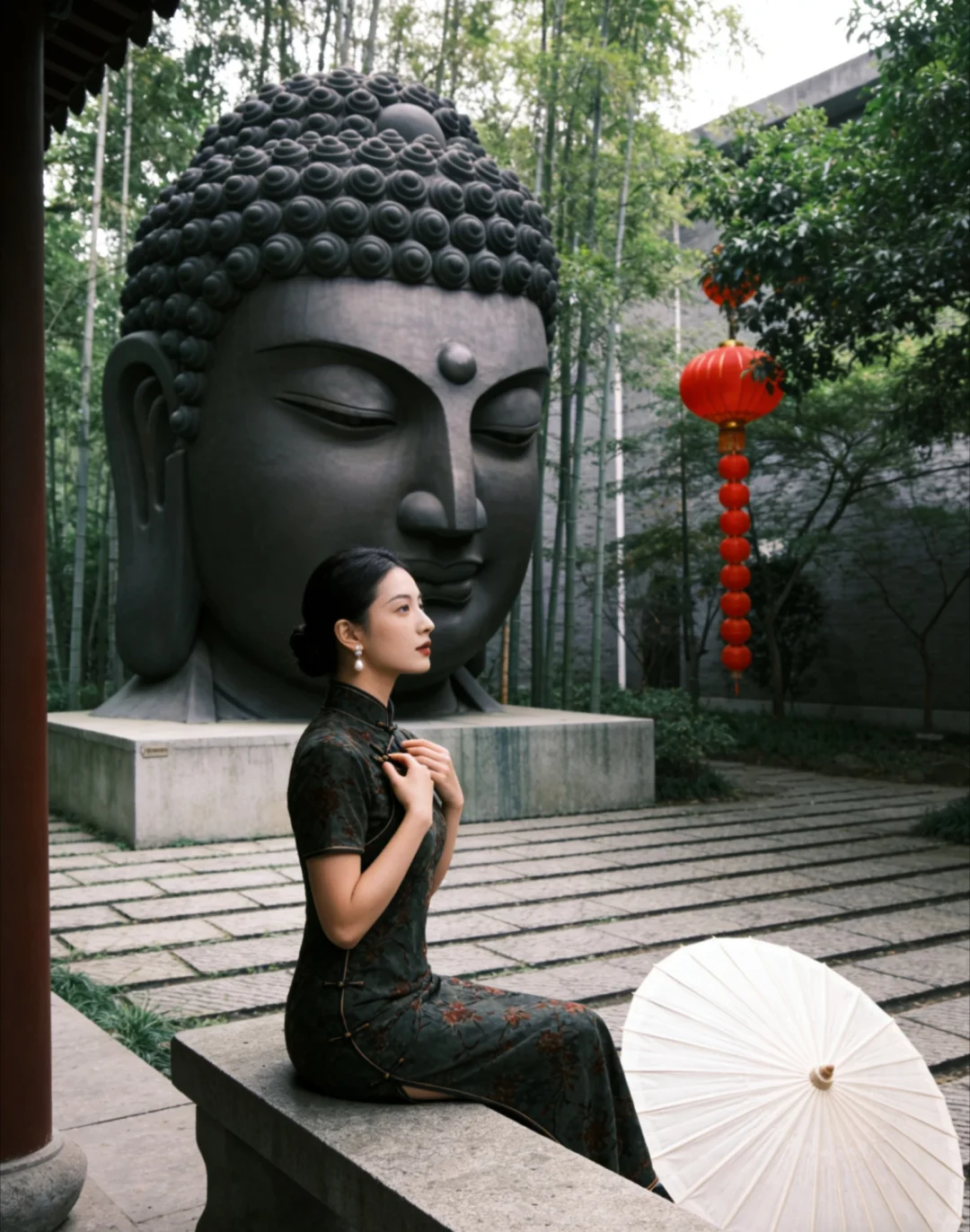 杭州佛头拍照｜把禅意揉进写真里