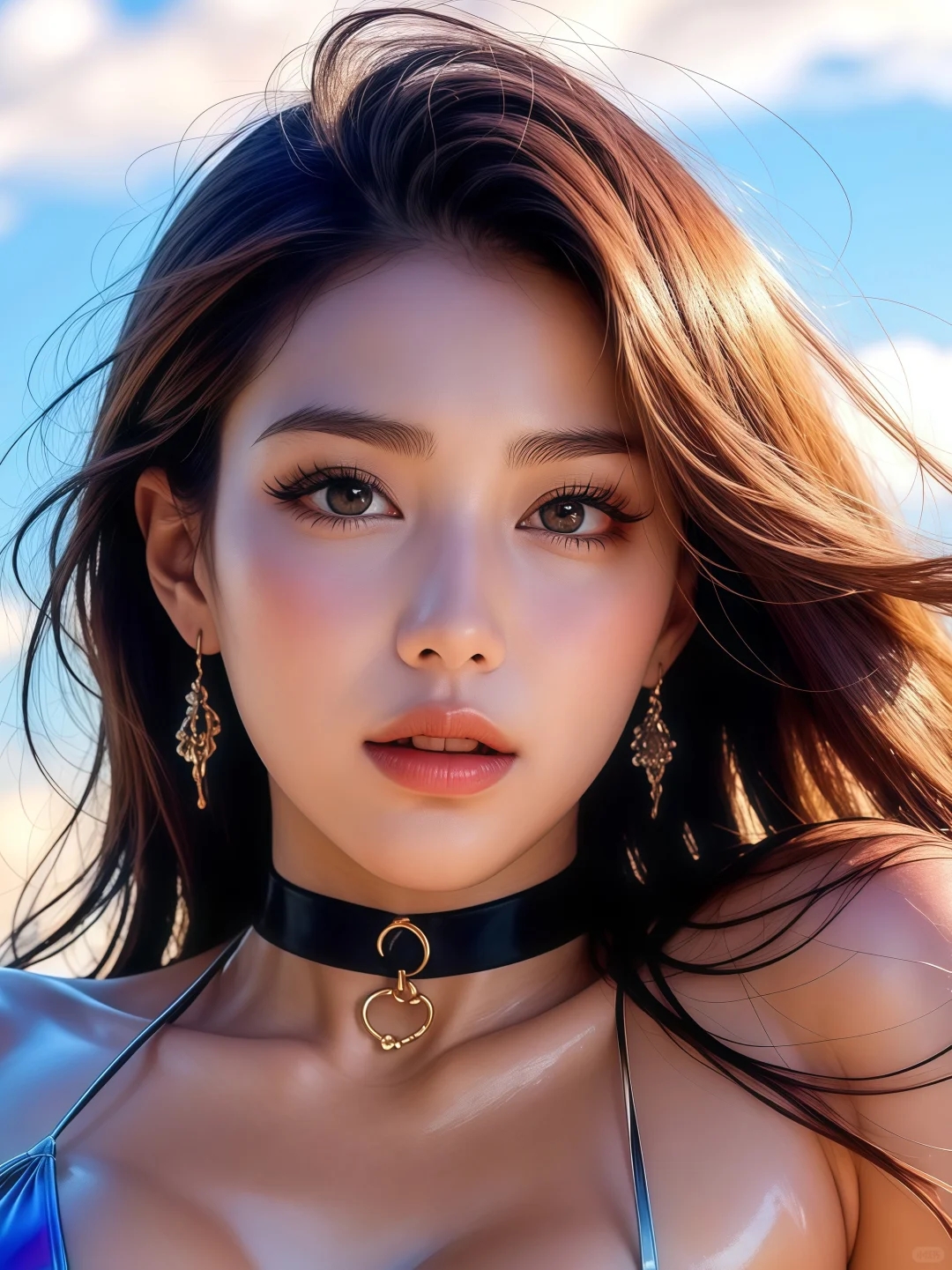 慵懒的美｜御姐晓晓的海边私房照