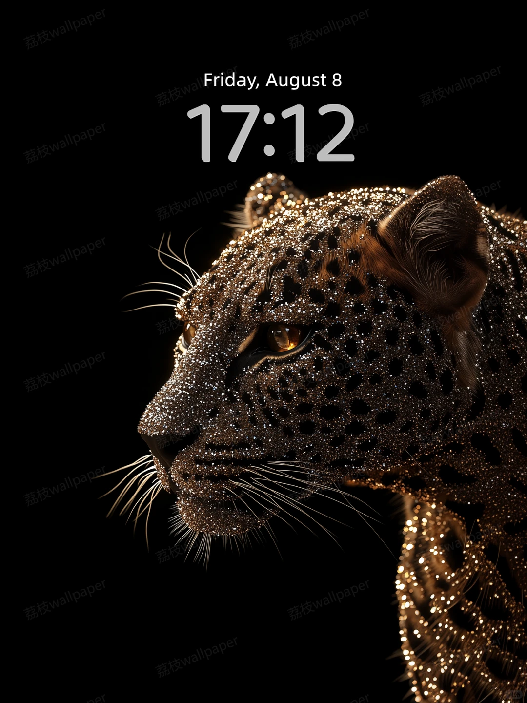 057｜简约高清ios26壁纸｜钻石豹