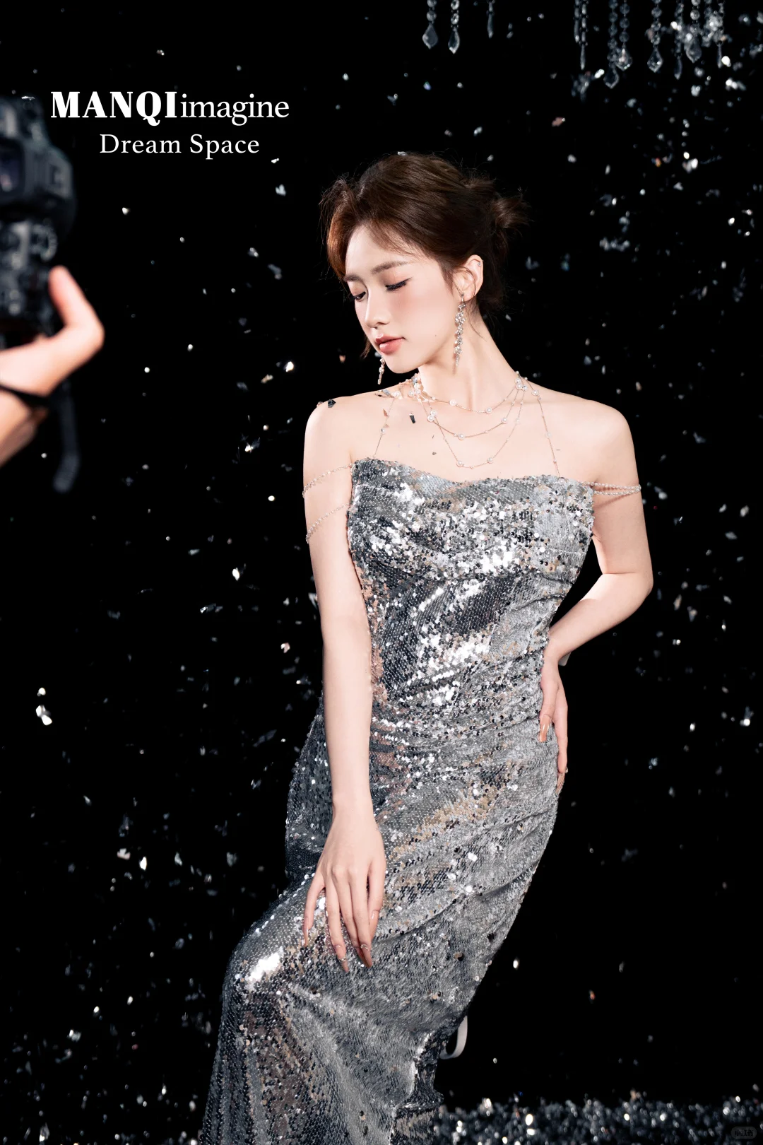 新昌写真｜银色礼服太美啦！！