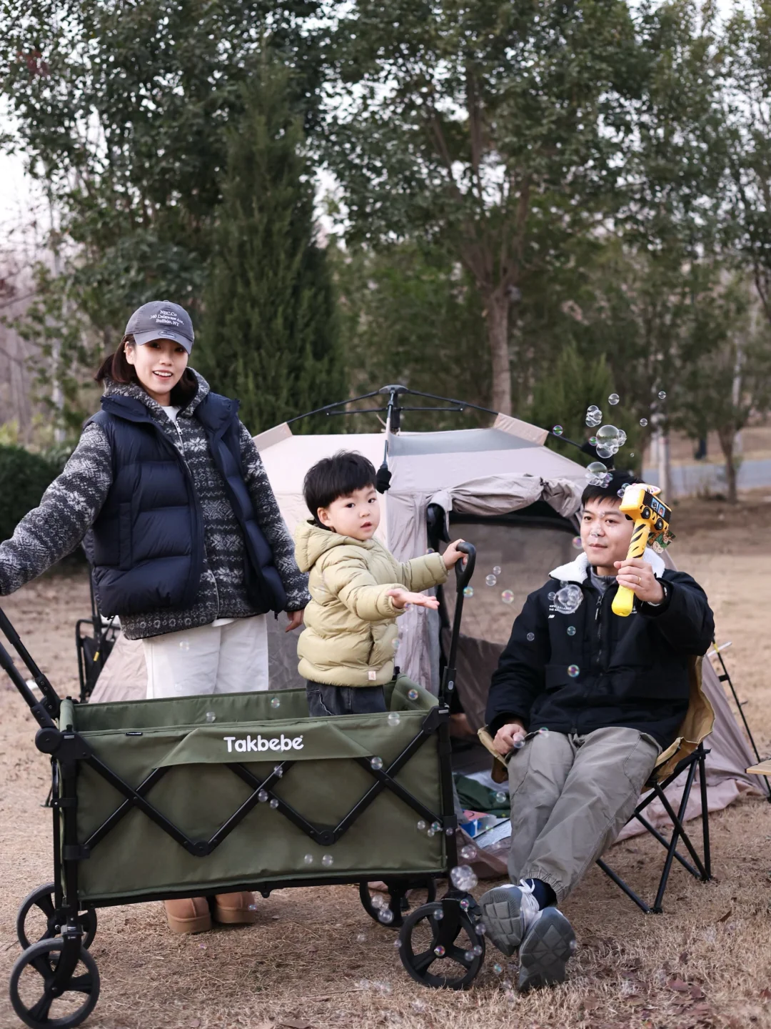 带娃露营的快乐，全靠这辆takbebe双旅车✨