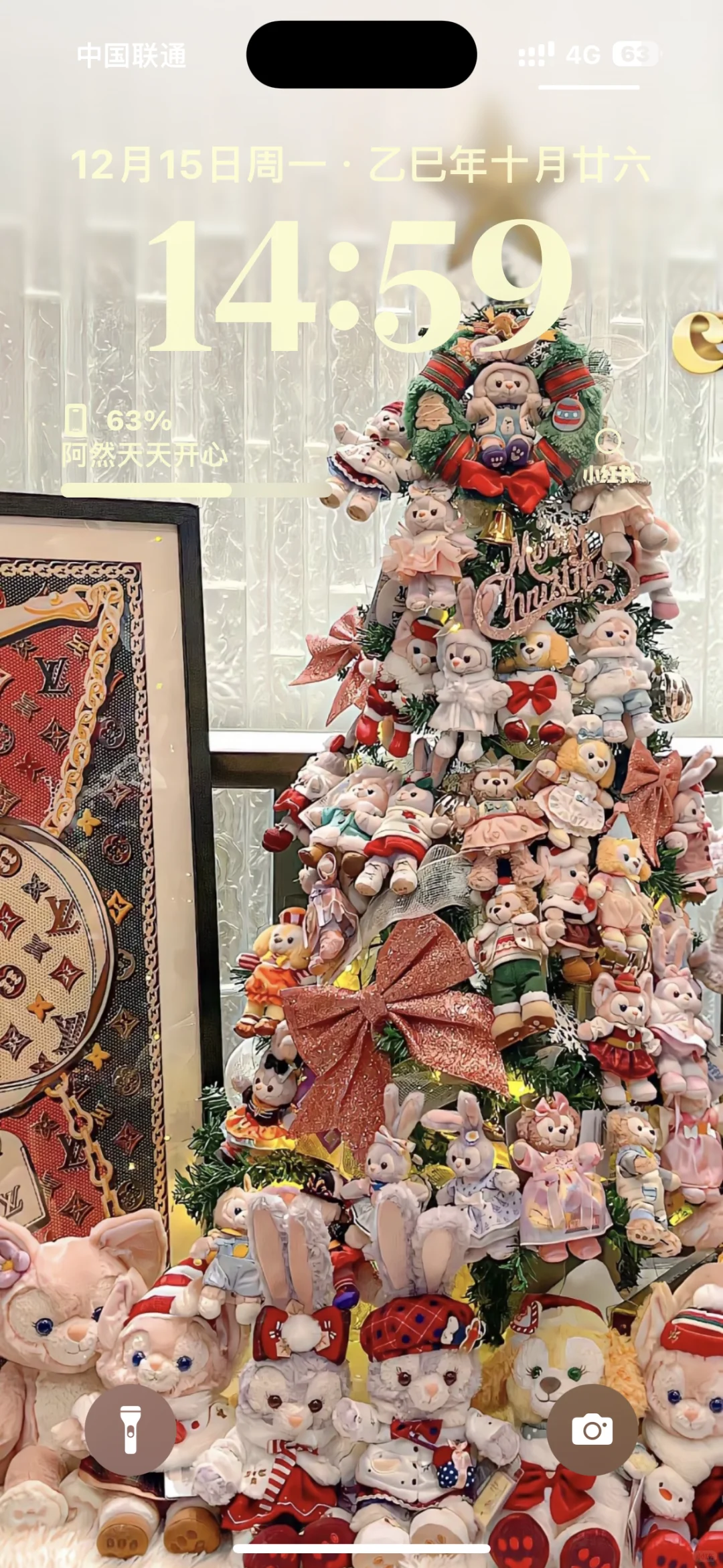 Wallpaper ｜粉色圣诞氛围感全屏壁纸