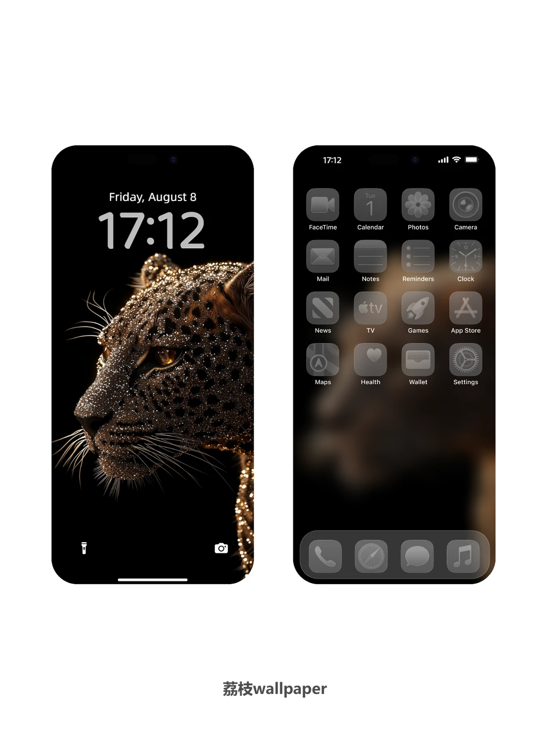 057｜简约高清ios26壁纸｜钻石豹