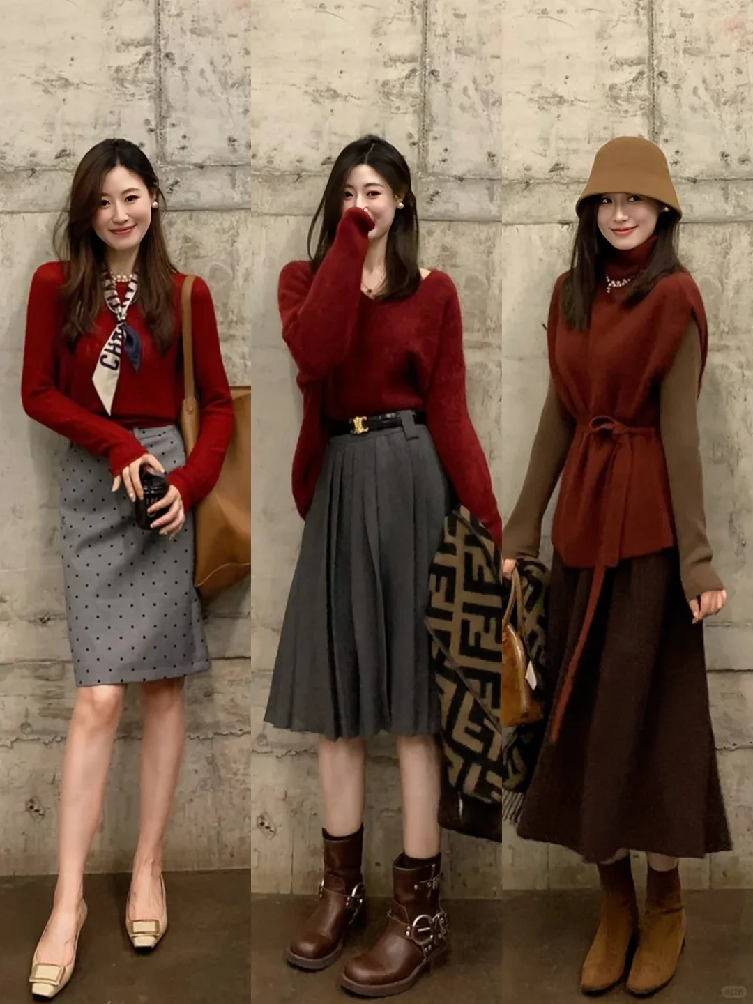 这组look太哇塞了🔥秋冬这样搭真的yyds！