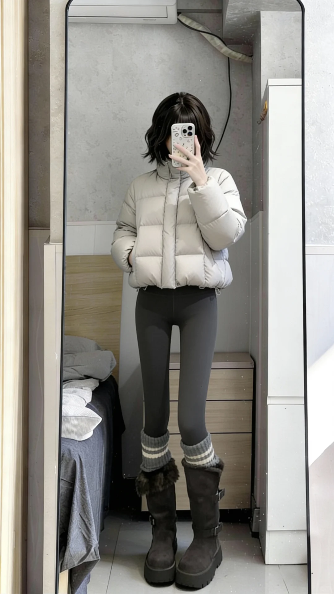 今日份打底裤穿搭🖤显瘦绝了