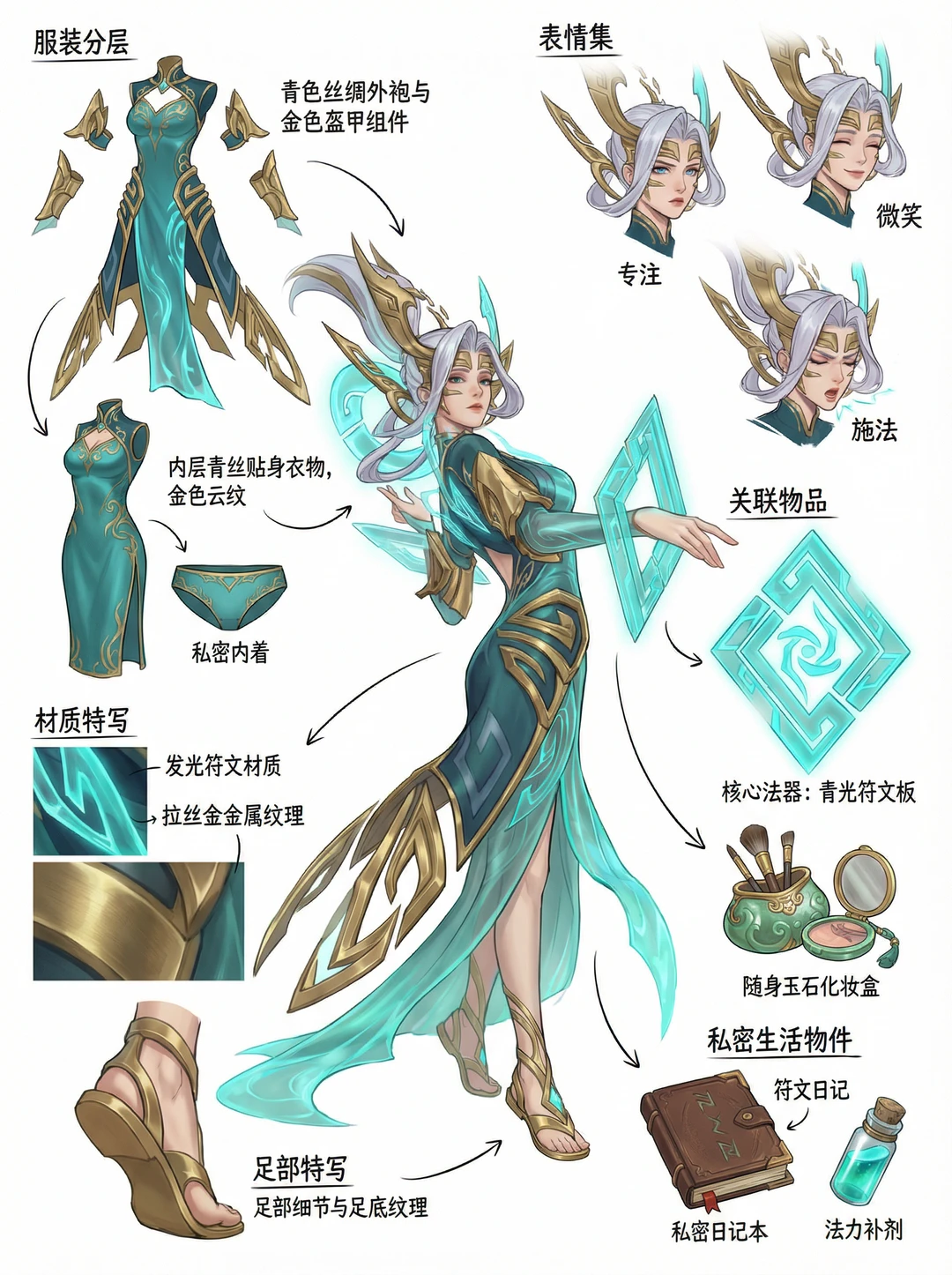 绿色系国漫角色像素拆解来了