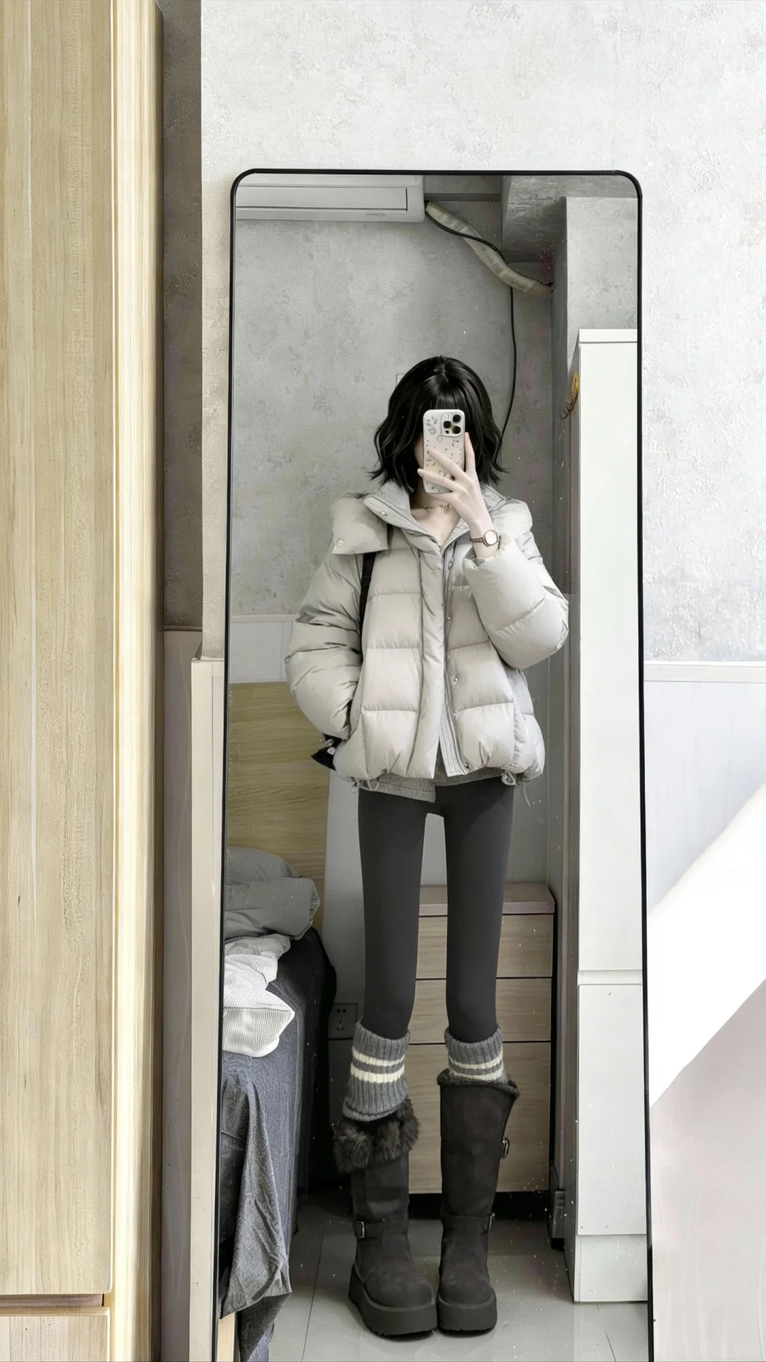 今日份打底裤穿搭🖤显瘦绝了