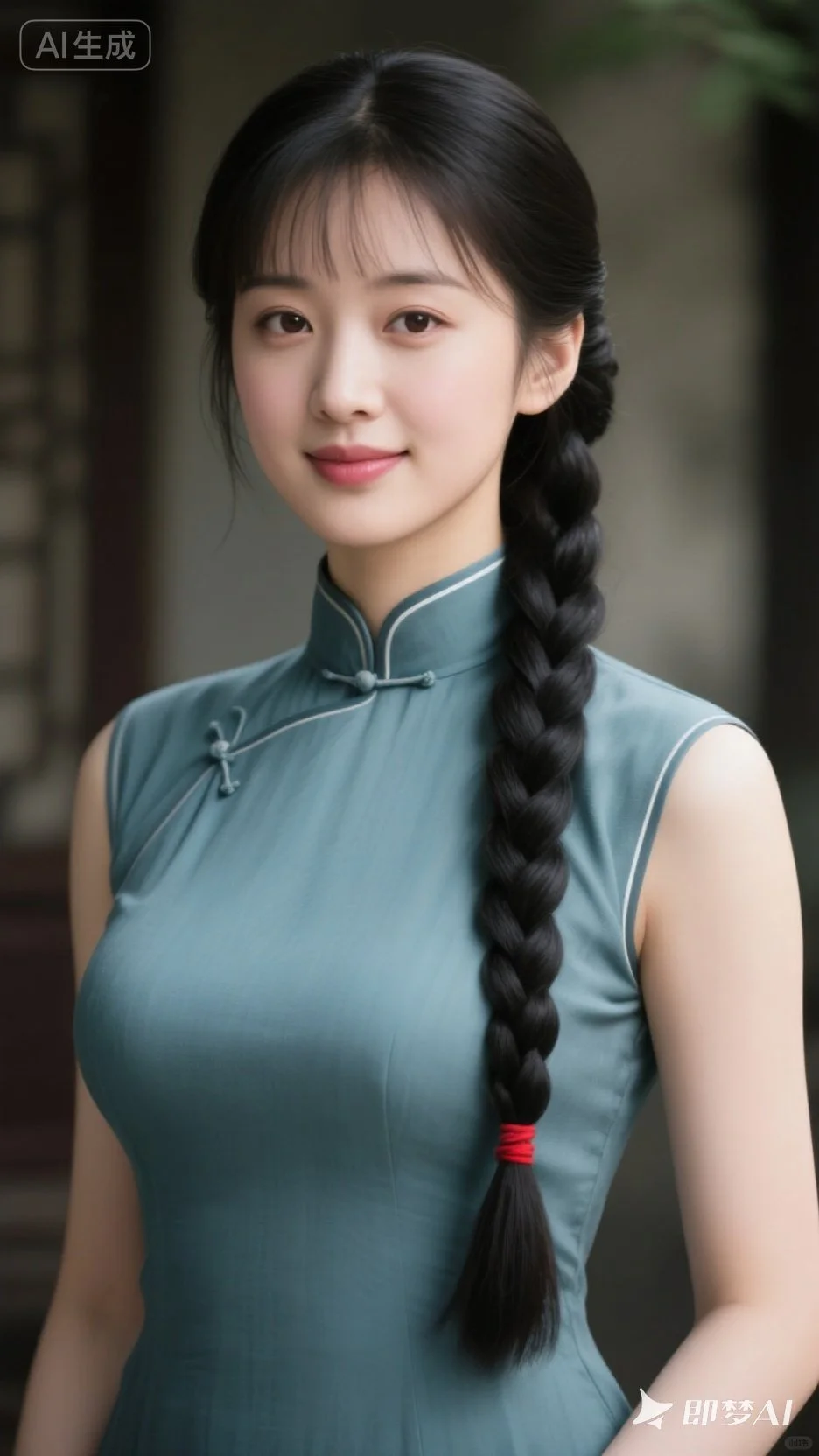 《一袭旗袍，一条长辫，藏着东方女子的温婉