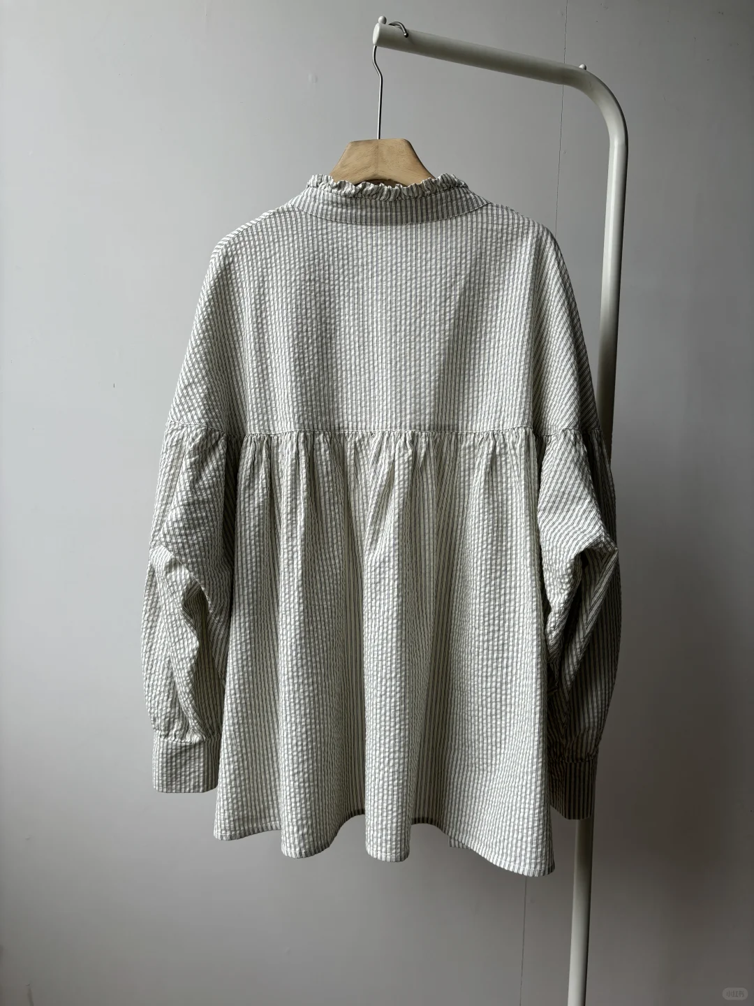 捡漏！日系复古花边圆领 开衩慵懒条纹衬衫