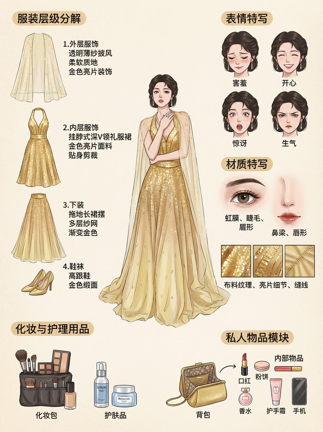 尖叫之夜女明星造型像素级拆解