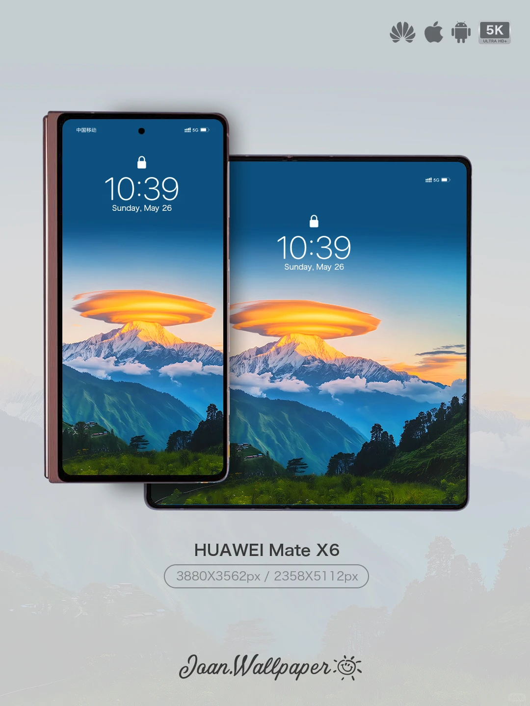 Joan壁纸 | 山巅金辉云上流霞✨