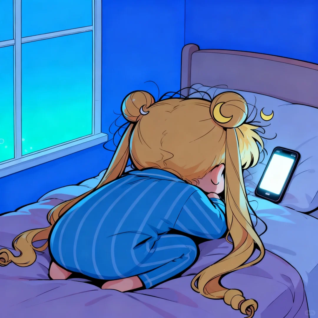 月亮不睡我不睡，我是秃头小宝贝｜美少女