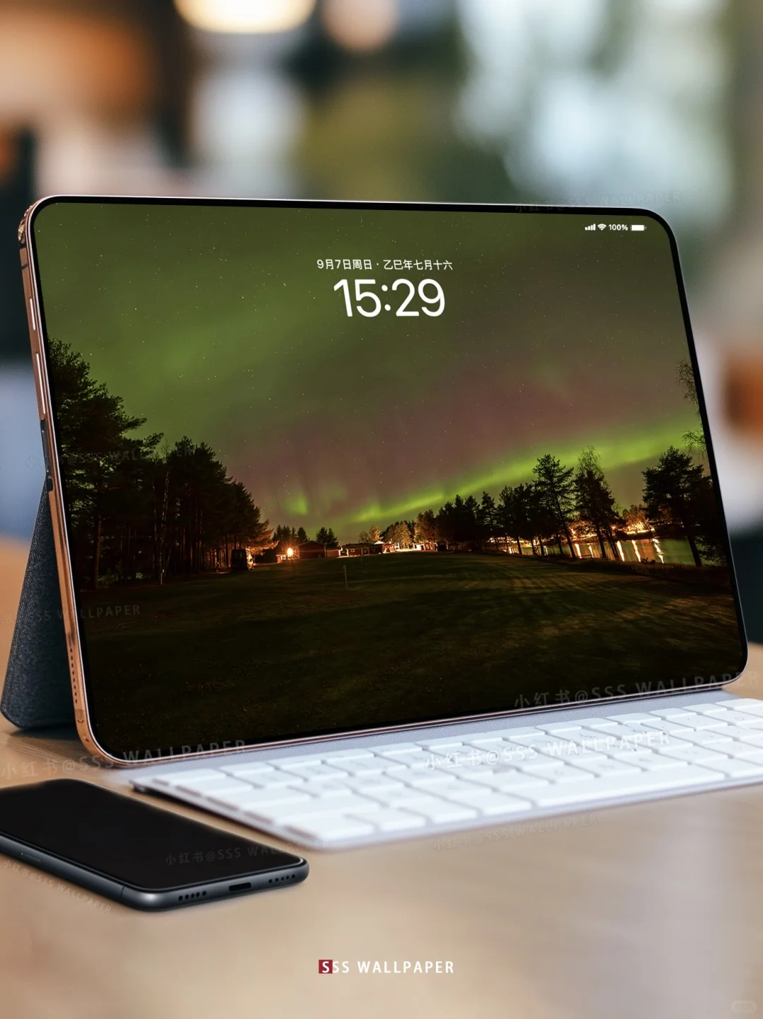 可以用一年的壁纸✨超有氛围感的极光幻境