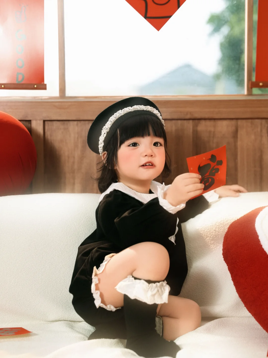 WOW‼️被女鹅的新年写真惊艳到了🧧