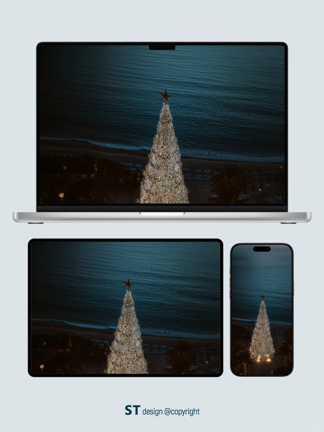 海边圣诞｜圣诞壁纸/高级氛围感/iphone17