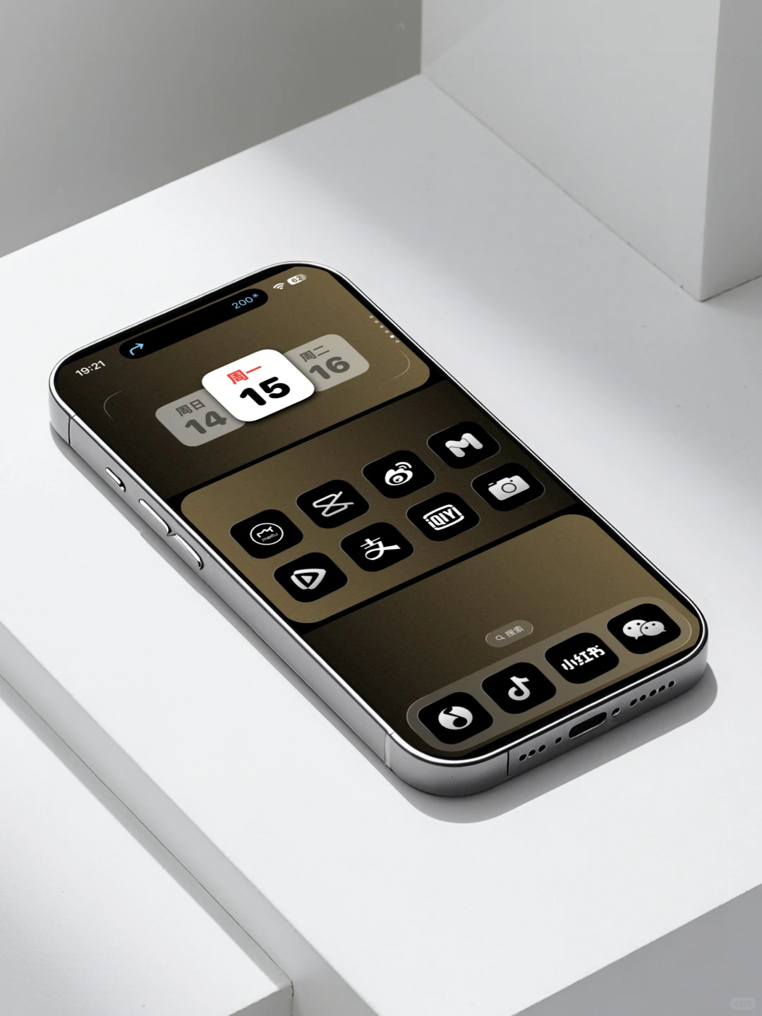 最佳色高级手机线框渐变壁纸