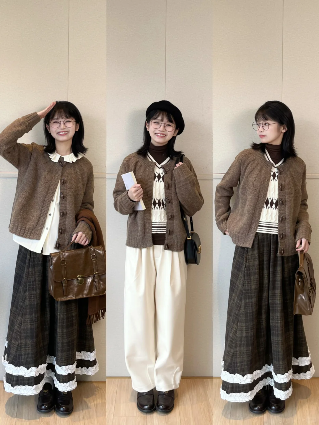 小个子日系复古穿搭 | 栗子味的冬天🌰