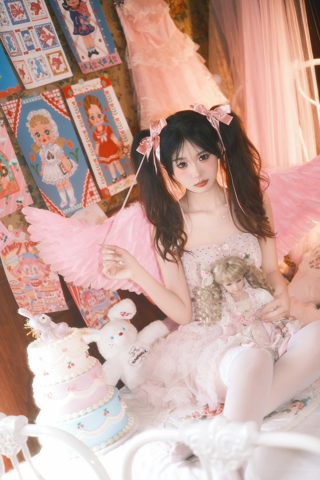 梦幻少女核，粉色💕小天使👼🏻 | 西安约拍