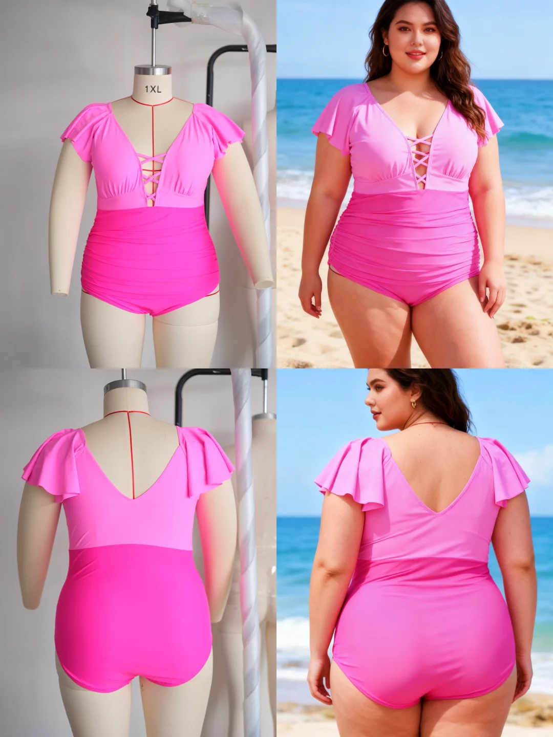 泳衣源头工厂，样衣加工模特图一条龙服务