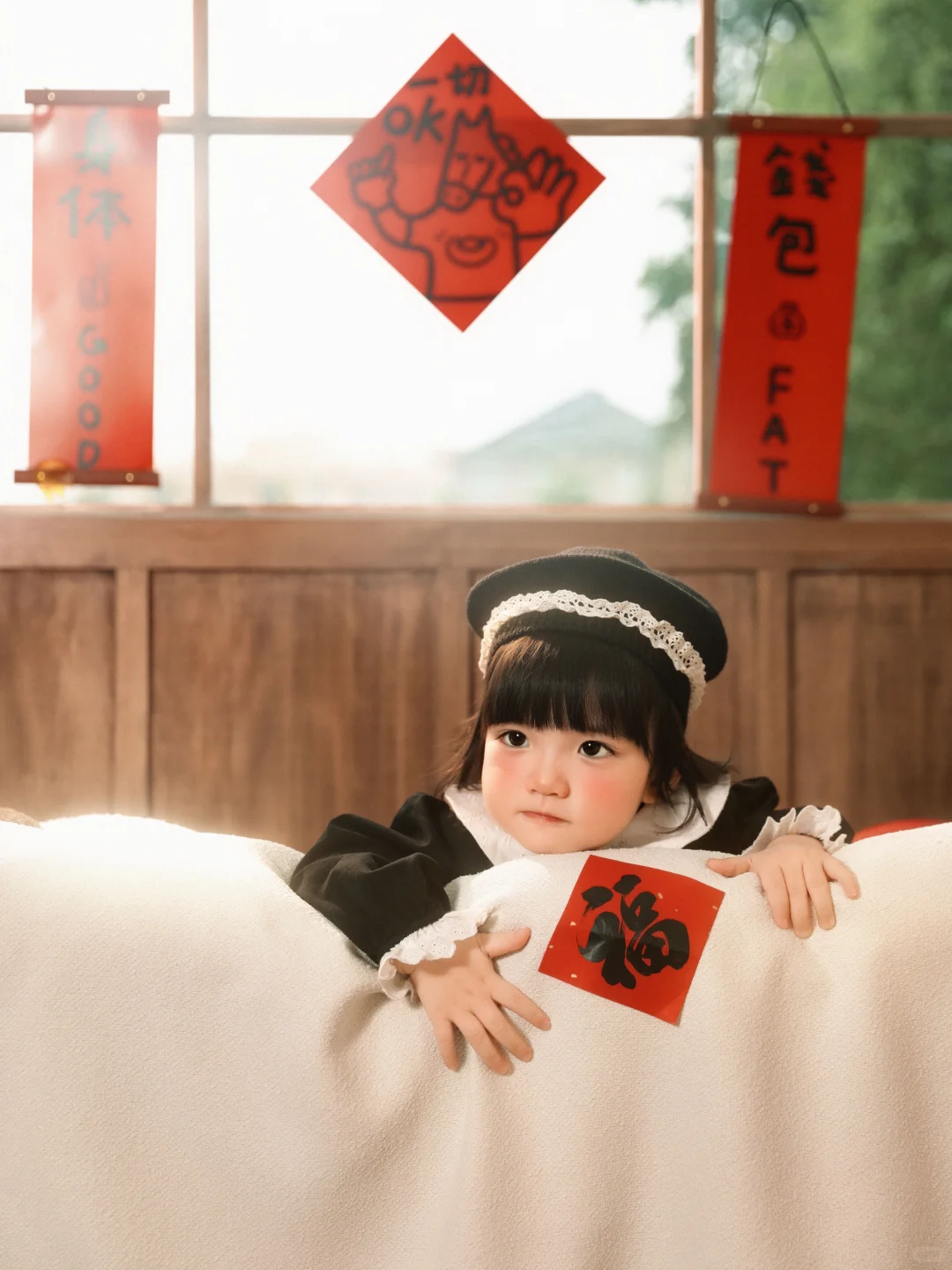 WOW‼️被女鹅的新年写真惊艳到了🧧