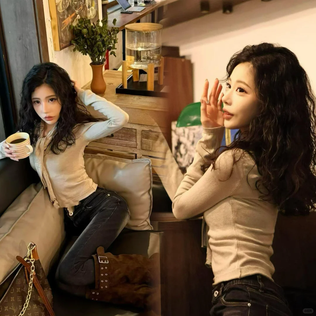 港风复古卷带出来的电影女主感