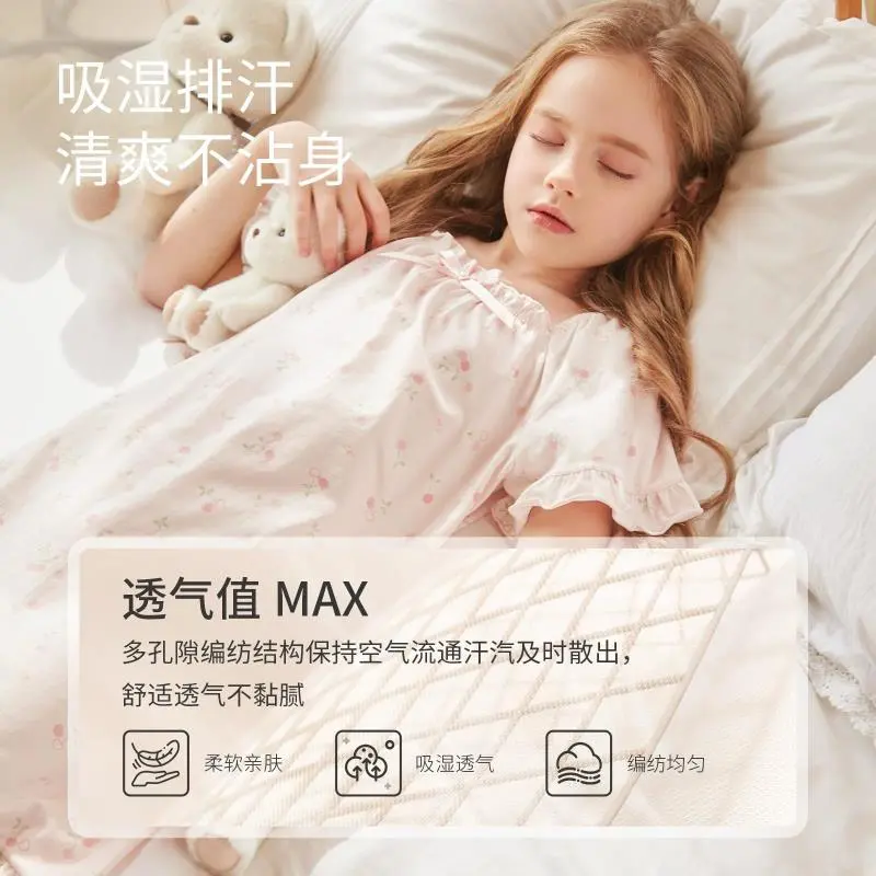 女宝夏夜必备💫A类棉公主睡裙✨凉爽透