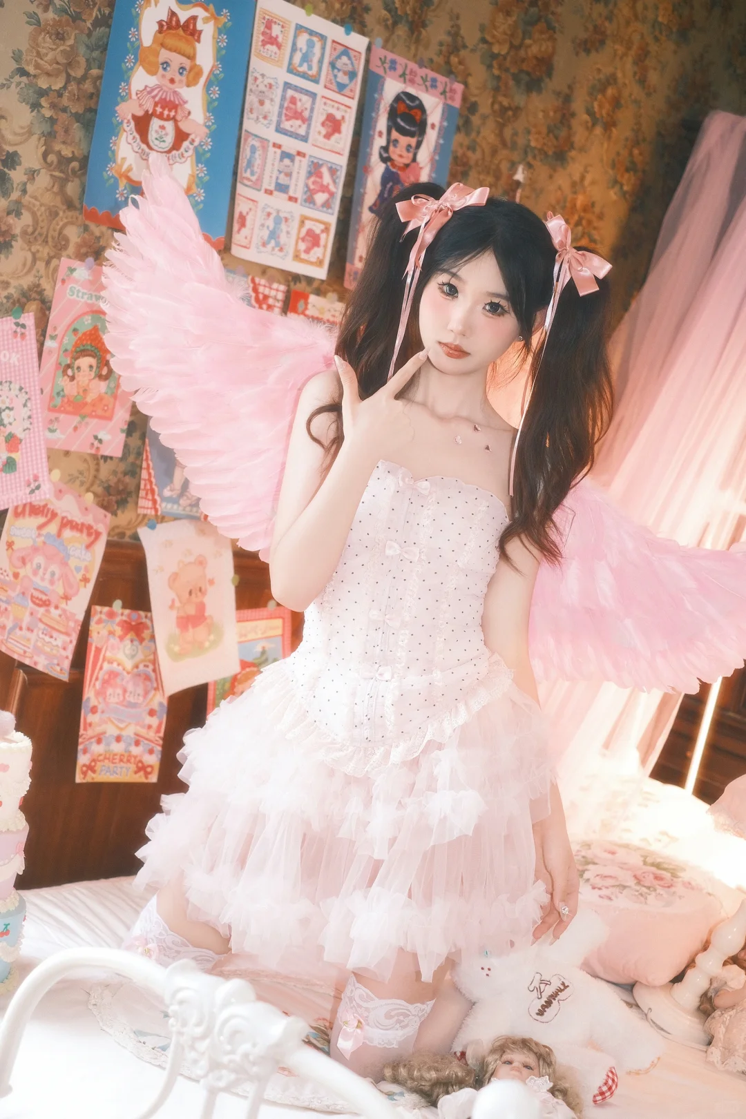 梦幻少女核，粉色💕小天使👼🏻 | 西安约拍