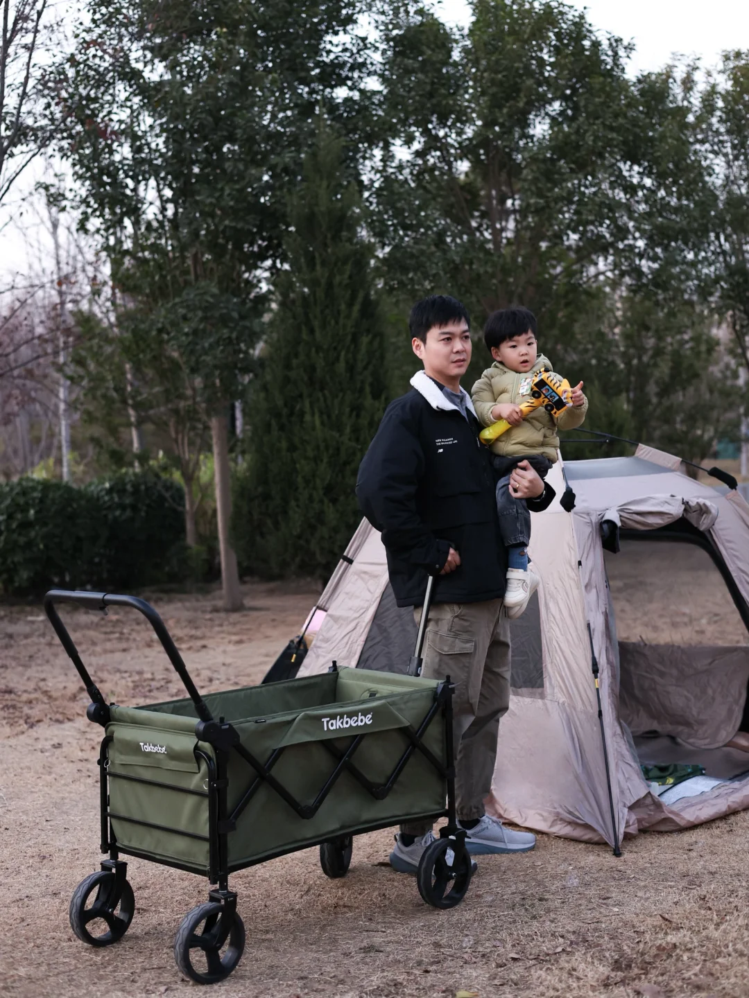 带娃露营的快乐，全靠这辆takbebe双旅车✨
