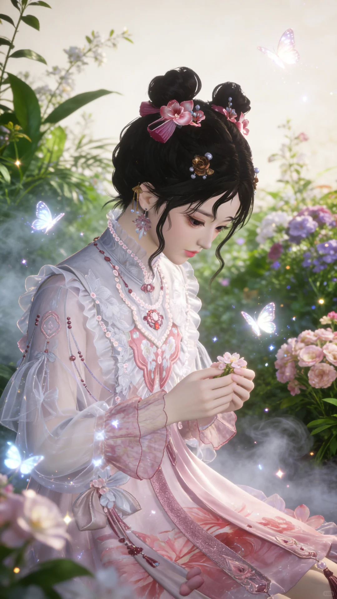 少东瓜花园戏蝶」燕云拍照ai指令