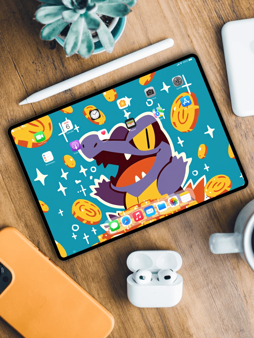 宝可梦壁纸丨小锯鳄：能量开仓，马上牛市