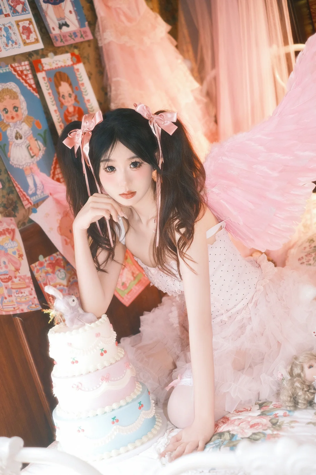 梦幻少女核，粉色💕小天使👼🏻 | 西安约拍