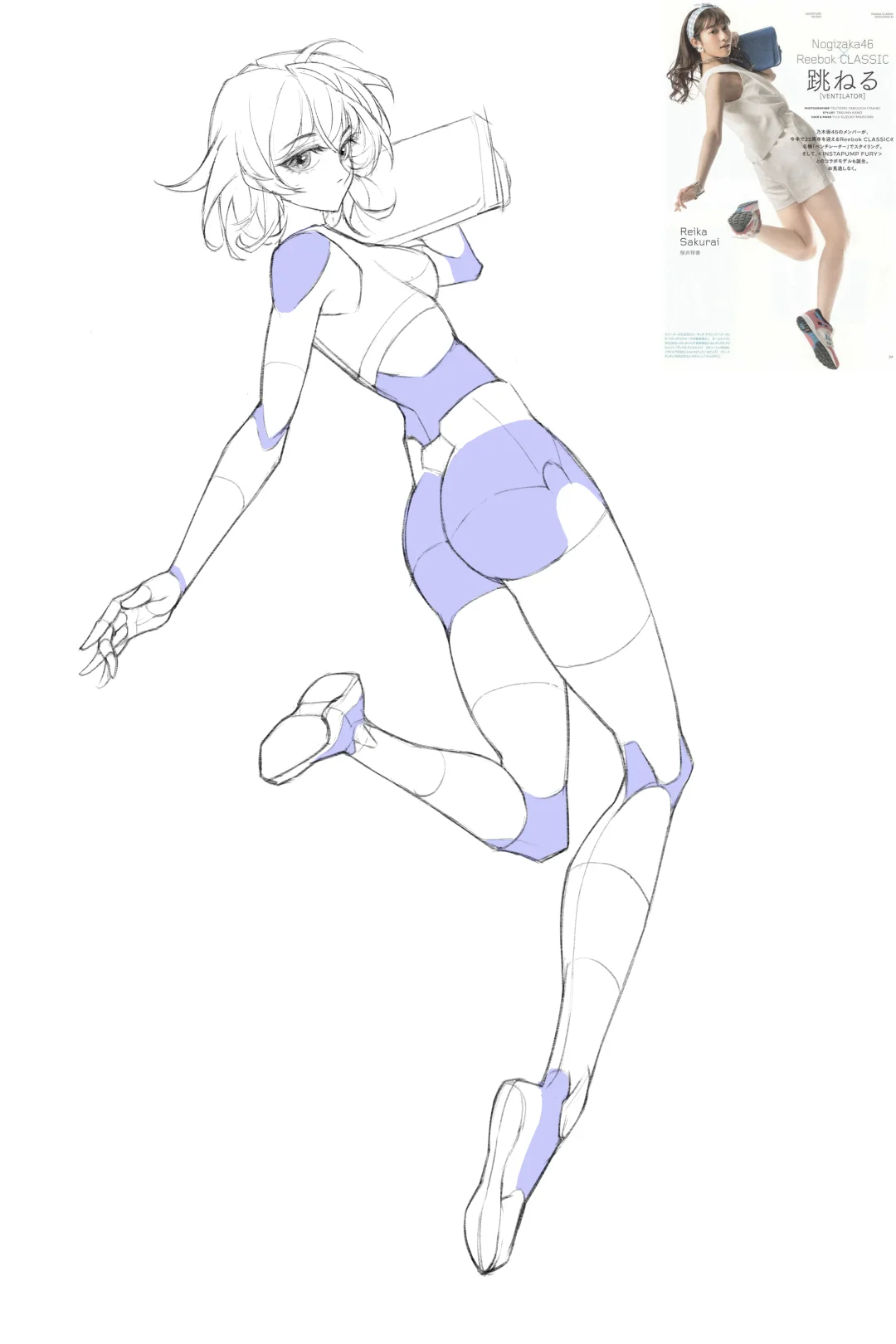 人体绘画_腿部曲线