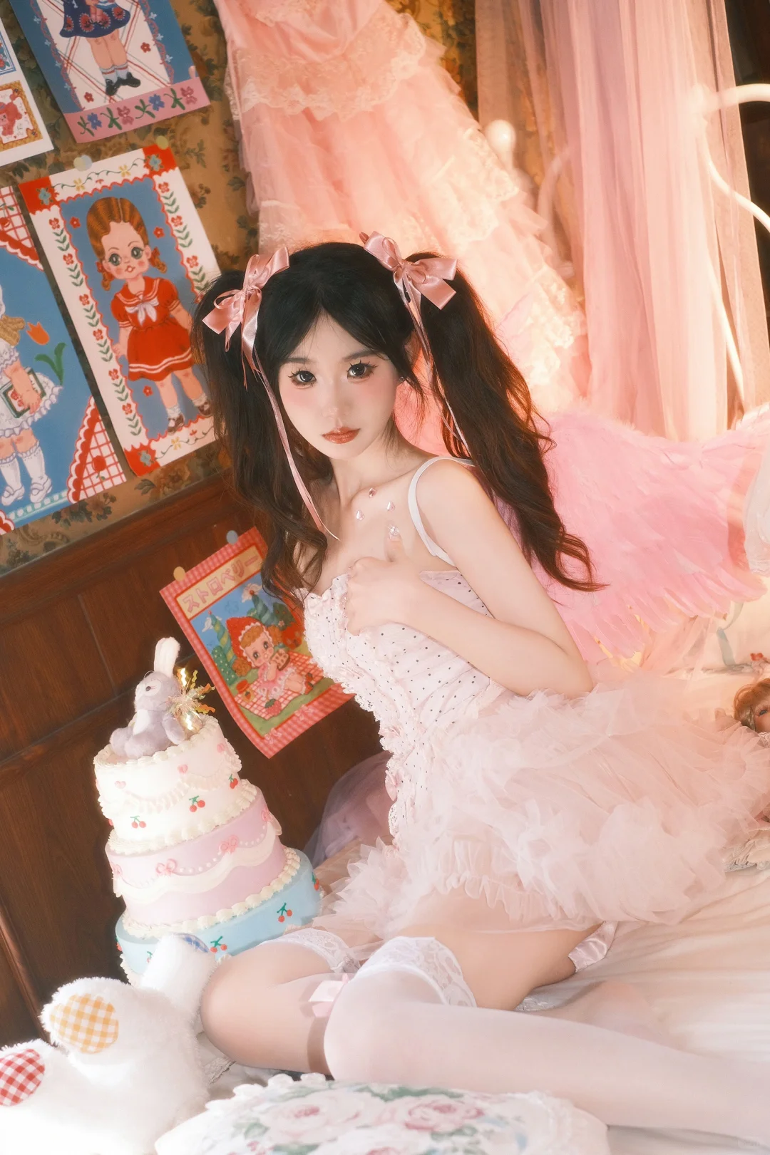 梦幻少女核，粉色💕小天使👼🏻 | 西安约拍