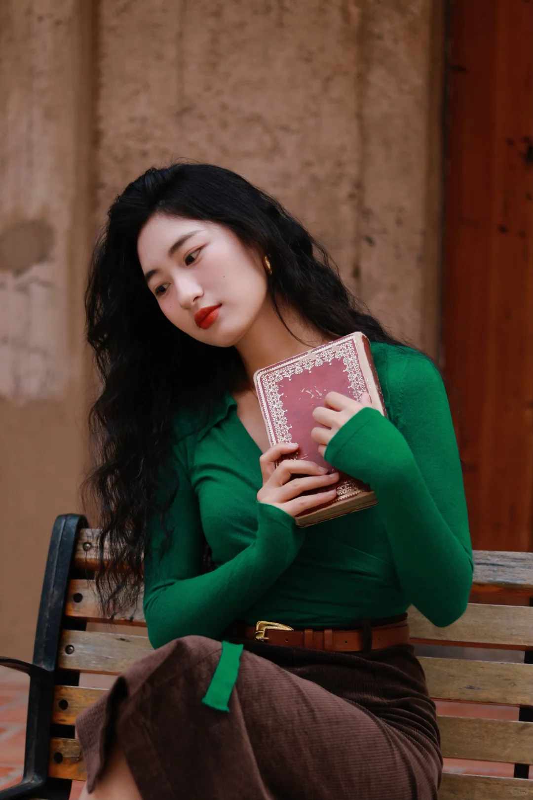 港风拍照穿搭公式🟢➕🟤好绝！附滤镜