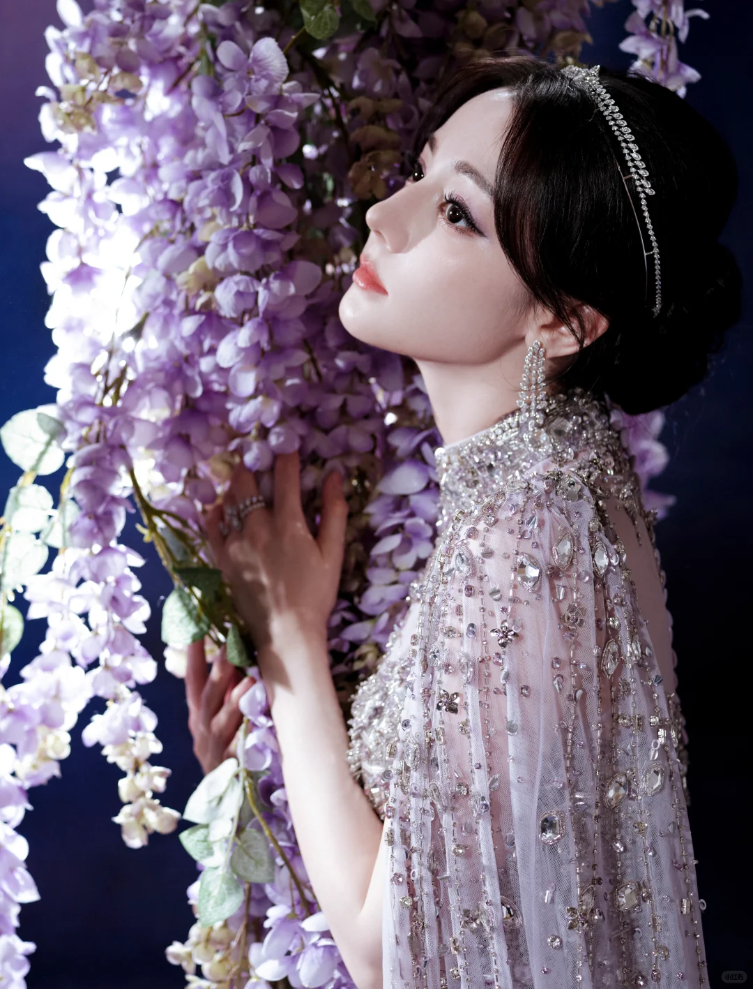 我给迪丽热巴化的极光紫罗兰女神妆