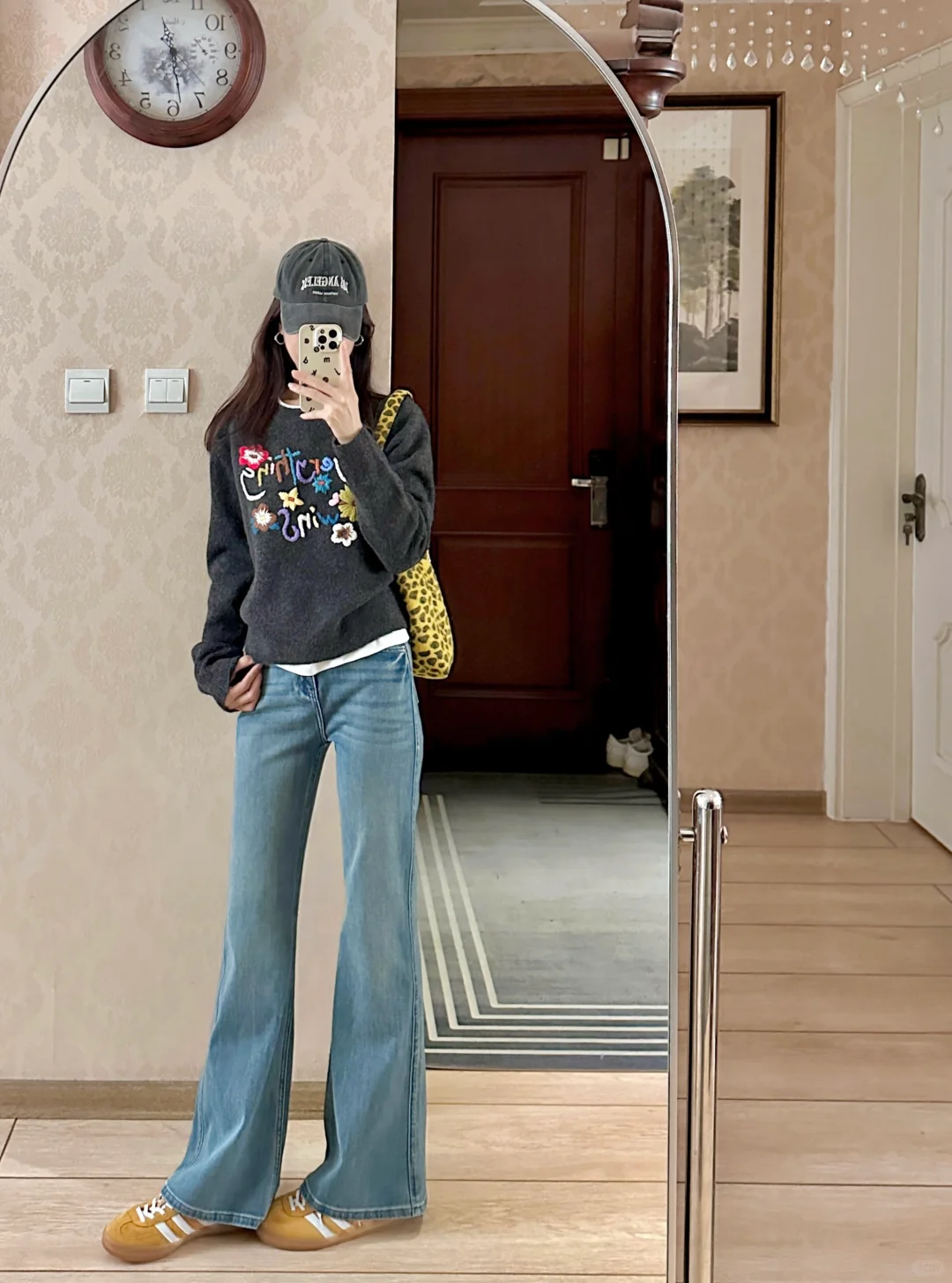 🍂☕️美式复古～牛仔裤+毛衣