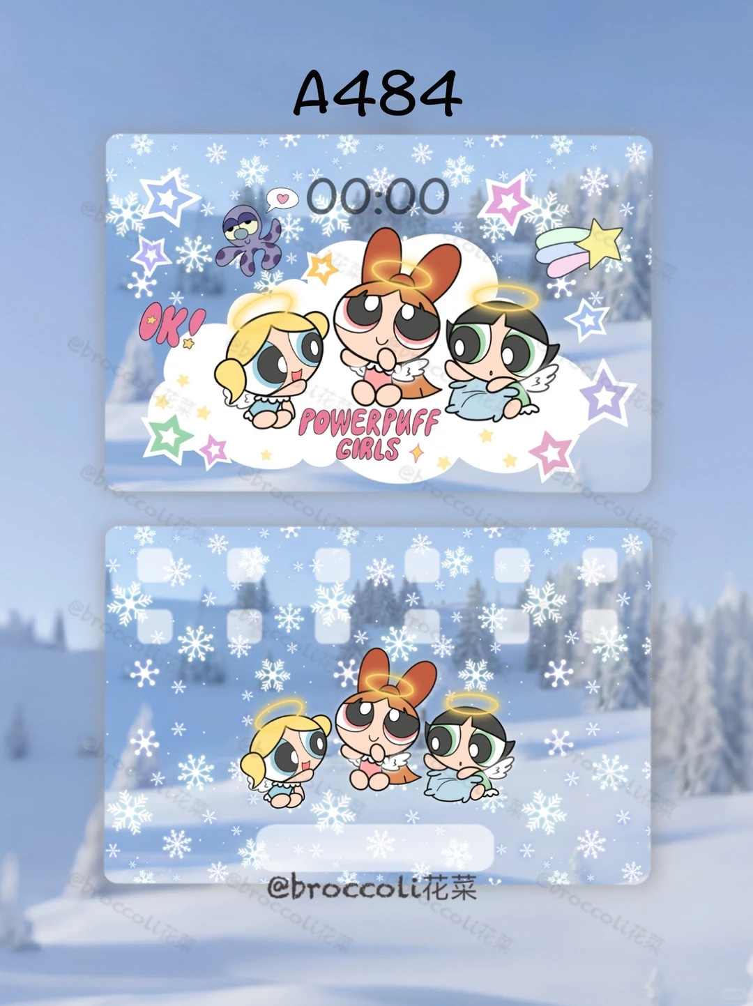 A484飞天小女警 绮幻冬日世界 平板壁纸