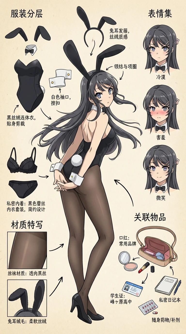 Nanobananapro像素极拆解樱岛麻衣