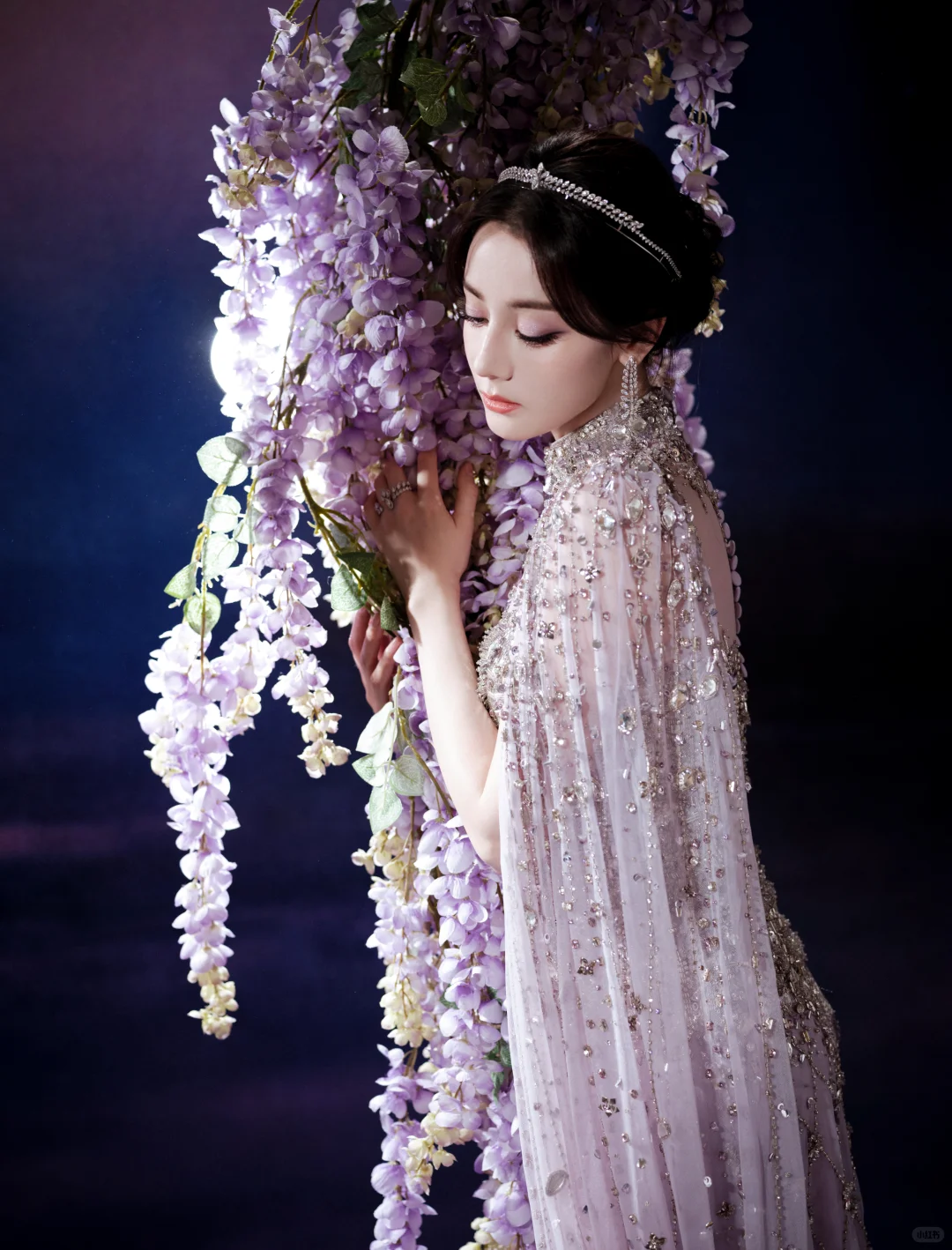 我给迪丽热巴化的极光紫罗兰女神妆