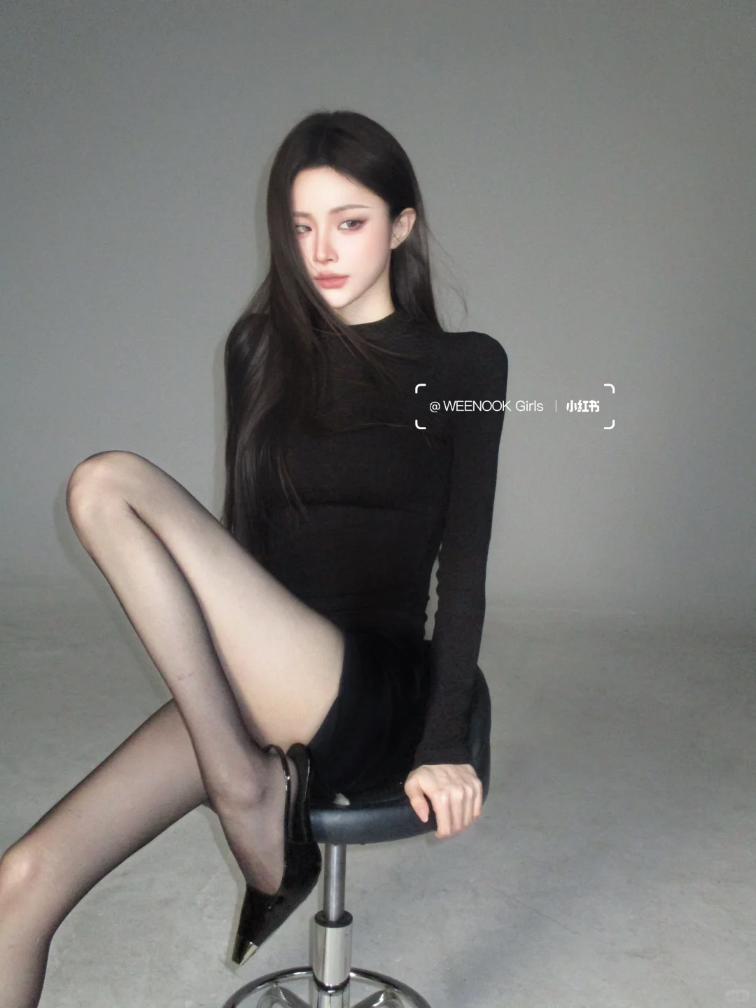 禁欲系🖤酷飒时尚御姐腿精肯豆风ccd拍照