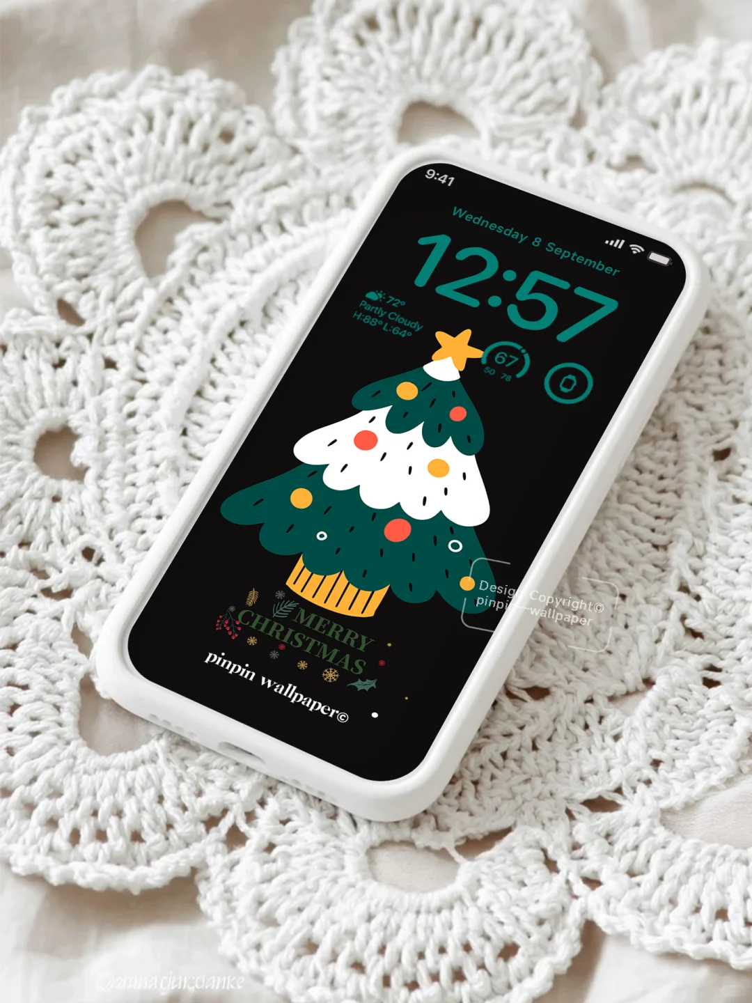 圣诞氛围感手机锁屏壁纸