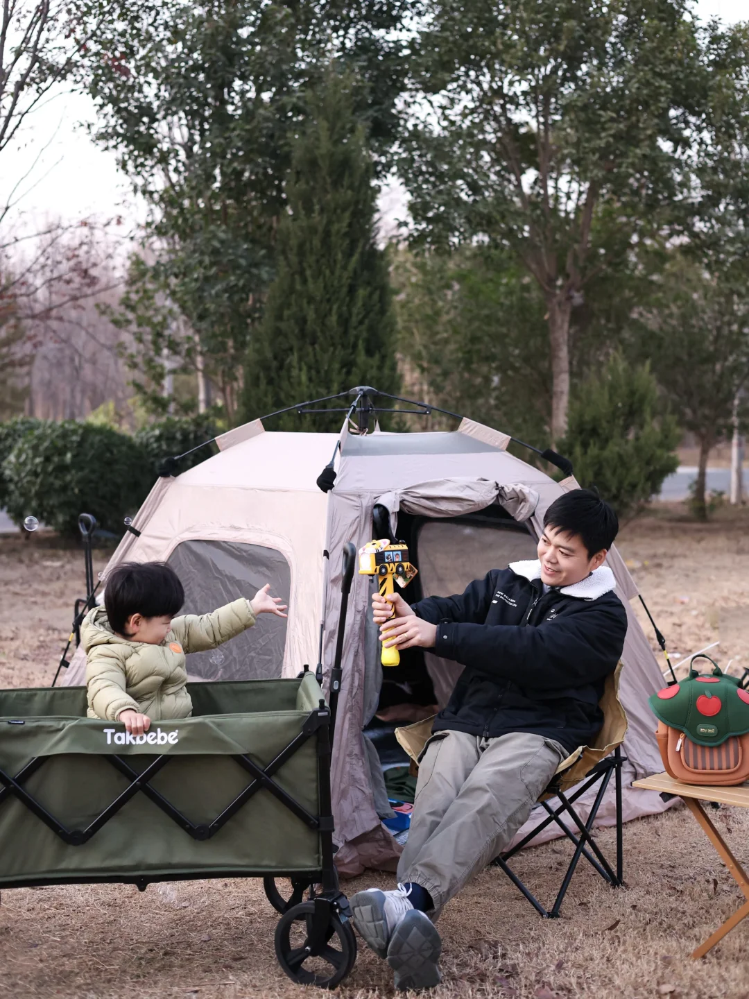 带娃露营的快乐，全靠这辆takbebe双旅车✨