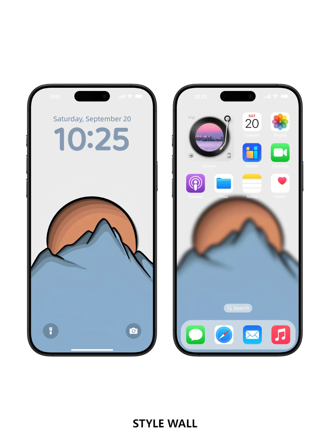 apple wallpaper | 山顶落日（日版）