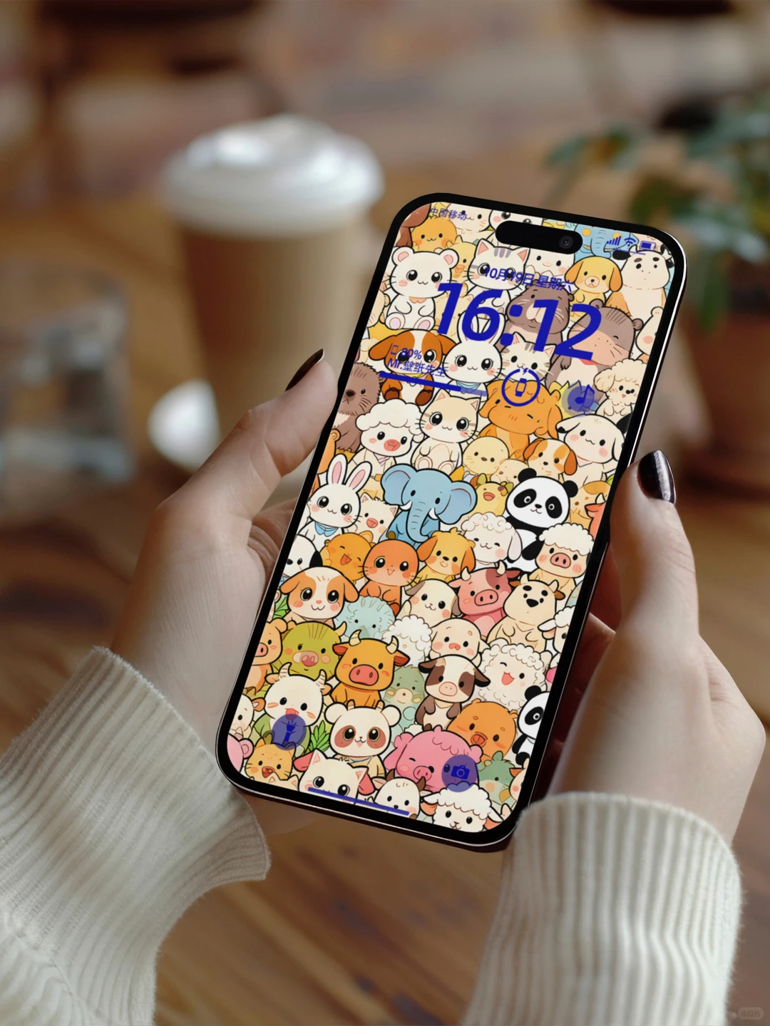 小动物治愈壁纸丨密集涂鸦丨4K原创壁纸