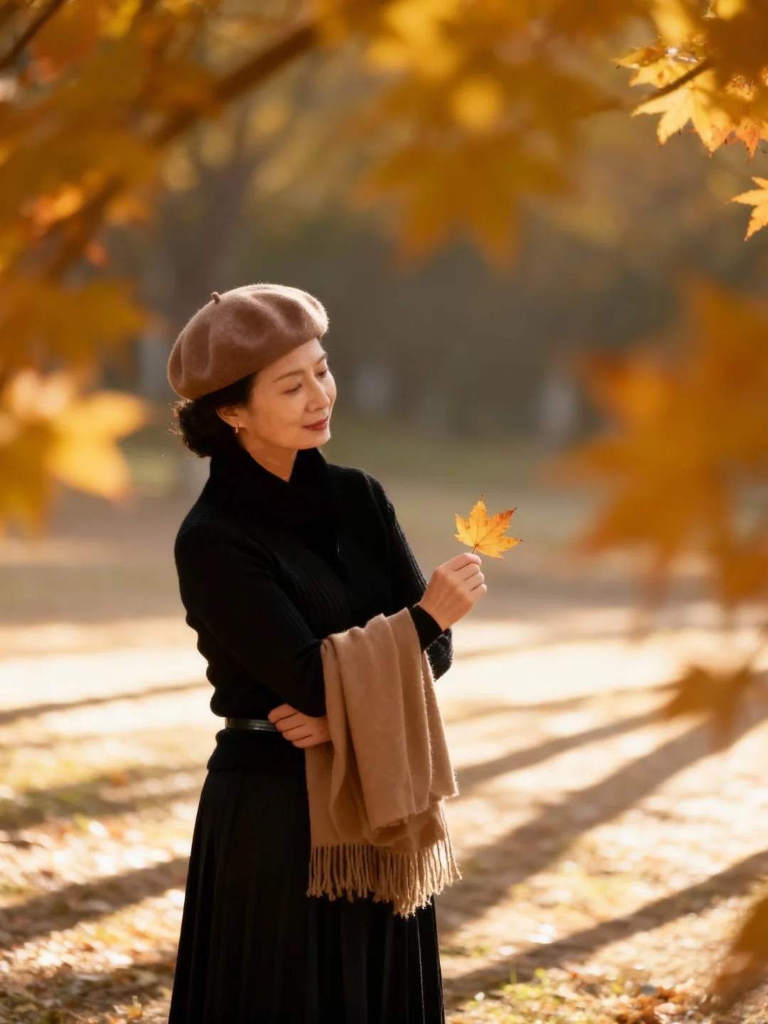 50+枫叶氛围拍照 风韵自成