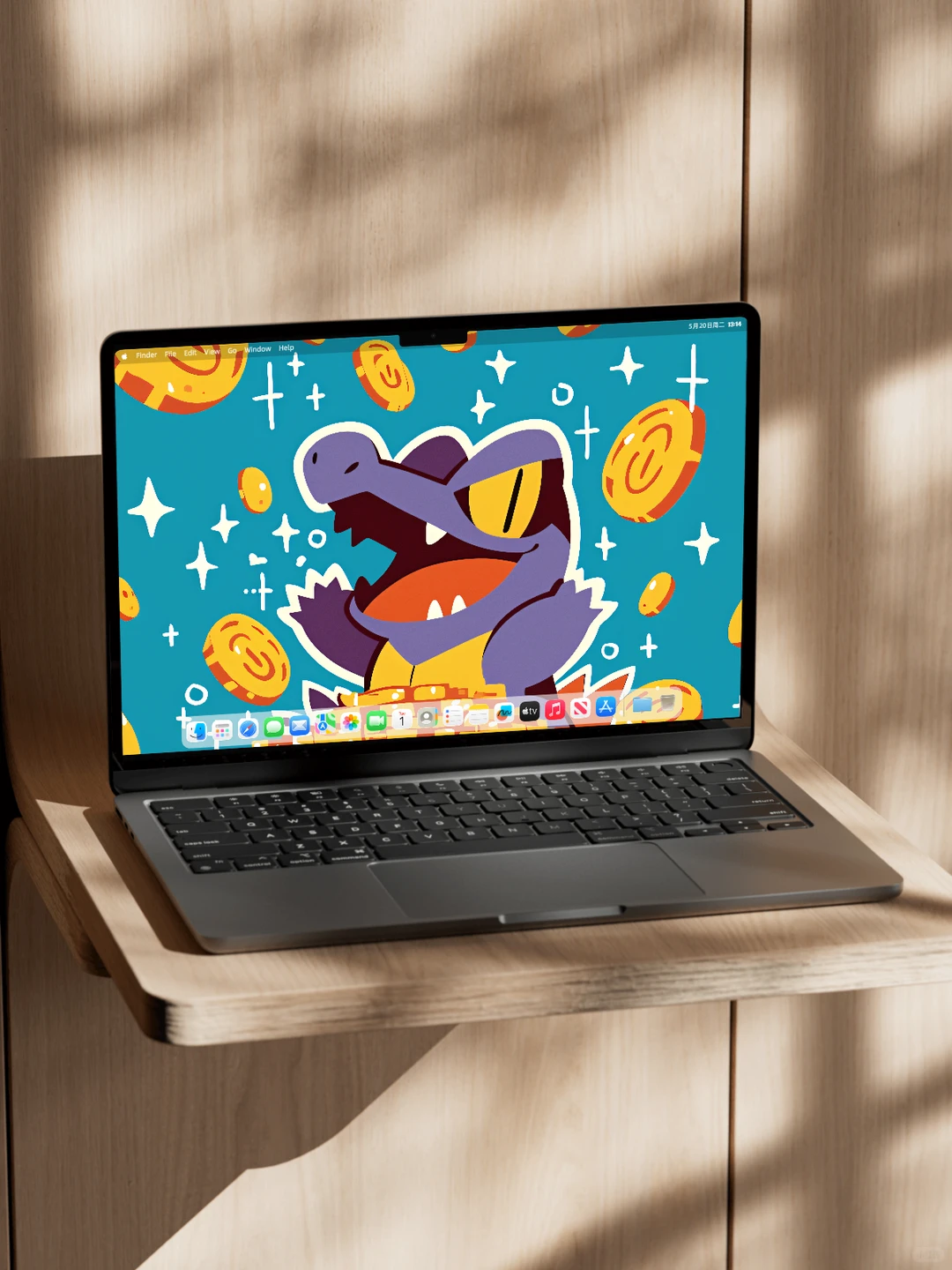 宝可梦壁纸丨小锯鳄：能量开仓，马上牛市