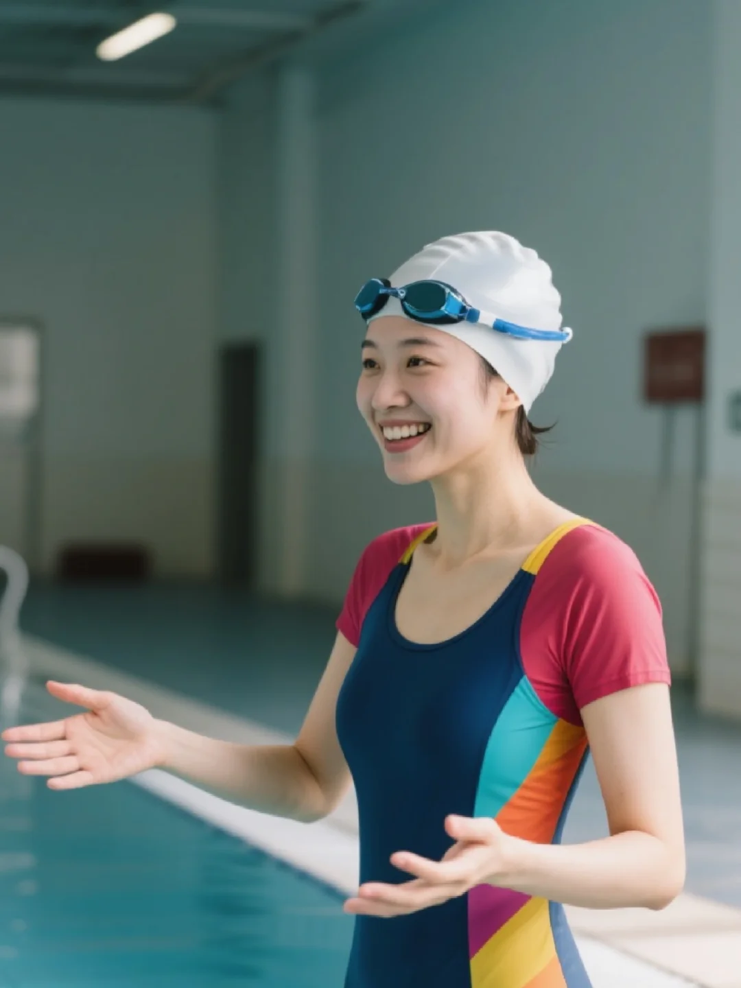 女生大胆学游泳！是技能，更是底气💦