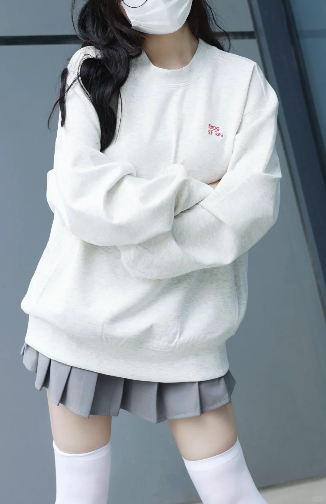 卫衣+白丝 i人喜欢但不敢穿出门系列